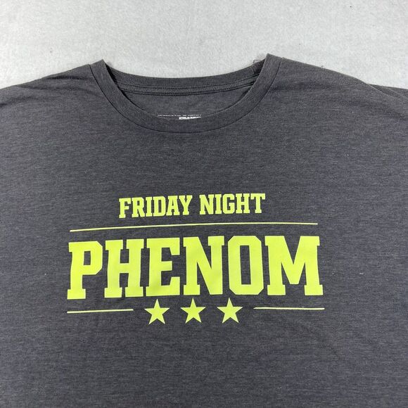 Adidas ClimaLite Men's XXL Short Sleeve Gray Graphic T Shirt Friday Night Phenom - Picture 2 of 12